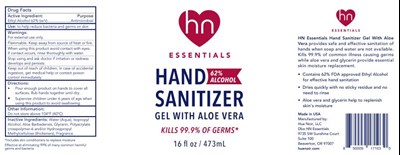 Hand Sanitizer Label 16oz Ndc 80920-855-16 (2020 Hn Essentials Hs 16oz Label File Resized Version)